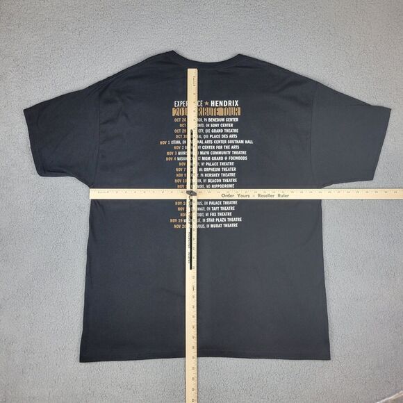 Jimi Hendrix Mens 2XL Shirt Hanes West Coast Seattle Boy 2010 Tribute Tour - Picture 9 of 11